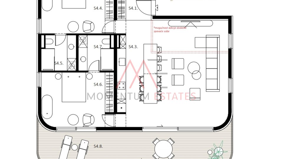 Apartment, 122 m2, For Sale, Dramalj
